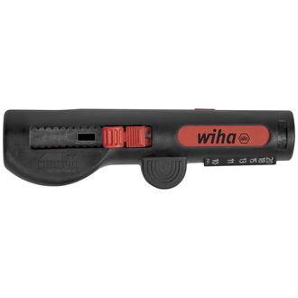 Wiha Abisolier-Multitool für Rundkabel 125 mm, Abmanteln 8 - 13 mm, Abisolieren 0,5 - 6 mm², Rund-, Längsabmanteln, Ablängen, -isolieren