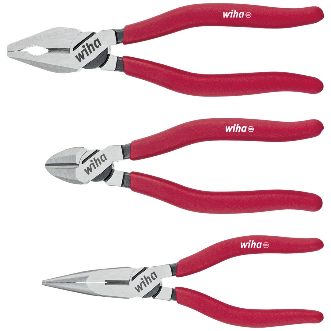 Wiha Zangen Set Classic Kombi-, Flachrundzange, Seitenschneider 3-tlg.