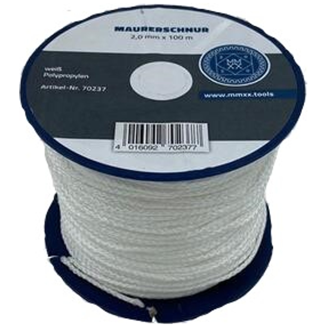 Profibau Lot-Maurerschnur PP 100 m x 2 mm, weiß