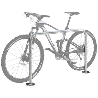 WSM Fahrrad-Anlehnbügel Edelstahl, L 1000 mm zum Aufdübeln