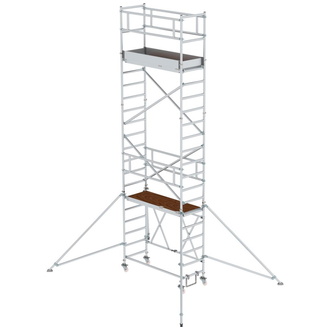 MUNK Alu-Klappgerüst Plattform B1800xT750 mm Plattformhöhe 4,80 m Arbeitshöhe bis 6,80 m