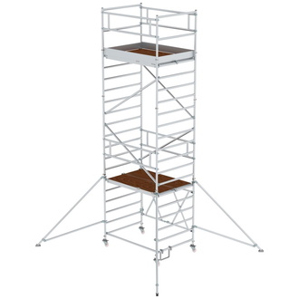 MUNK Alu-Klappgerüst Plattform B1800xT1350 mm Plattformhöhe 4,80 m Arbeitshöhe bis 6,80 m