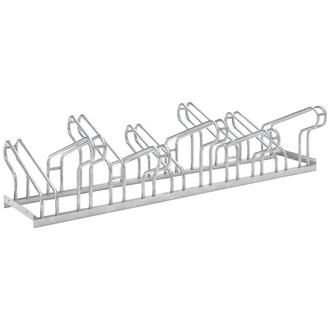 WSM Fahrrad-Bügelparker zweiseitig, verzinkt L 1750 mm, 10 Plätze