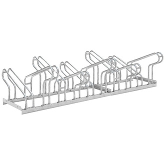 WSM Fahrradparker Hoch/Tief zweiseitig, verzinkt L 1750 mm, 10 Plätze