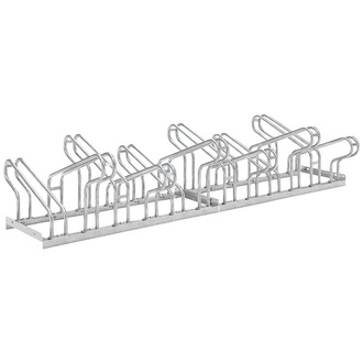 WSM Fahrradparker Hoch/Tief zweiseitig, verzinkt L 2100 mm, 12 Plätze