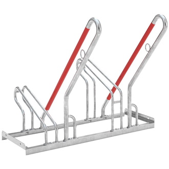 WSM Fahrrad-Anlehnparker einseitig, verzinkt L 1000 mm, 2 Plätze