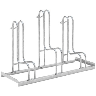 WSM Fahrrad-Standparker einseitig, verzinkt L 1050 mm, 3 Plätze