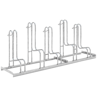 WSM Fahrrad-Standparker einseitig, verzinkt L 1750 mm, 5 Plätze