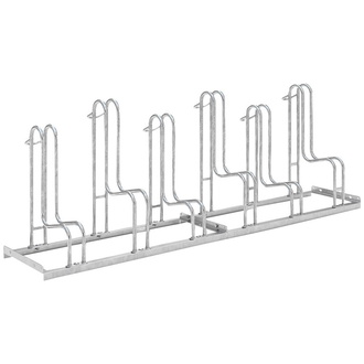 WSM Fahrrad-Standparker einseitig, verzinkt L 2100 mm, 6 Plätze