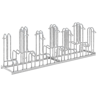 WSM Fahrrad-Standparker zweiseitig, verzinkt L 2100 mm, 12 Plätze