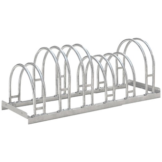 WSM Fahrrad-Bogenparker zweiseitig, verzinkt L 1050 mm, 6 Plätze