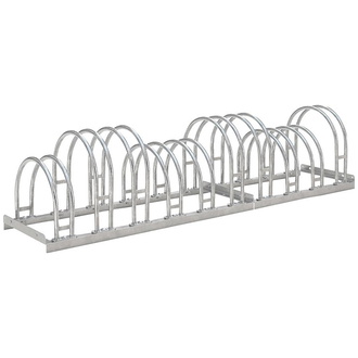 WSM Fahrrad-Bogenparker zweiseitig, verzinkt L 1750 mm, 10 Plätze