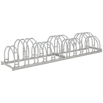 WSM Fahrrad-Bogenparker zweiseitig, verzinkt L 2100 mm, 12 Plätze