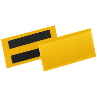 DURABLE Etikettentasche B100xH38 mm gelb, magnetisch VE 50 Stück
