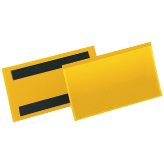 DURABLE Etikettentasche B150xH67 mm gelb, magnetisch VE 50 Stück
