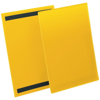 DURABLE Etikettentasche B210xH297 mm A4 hoch gelb, magnetisch VE 50 Stück