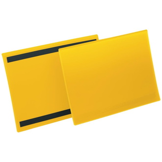 DURABLE Etikettentasche B297xH210 mm A4 quer gelb, magnetisch VE 50 Stück