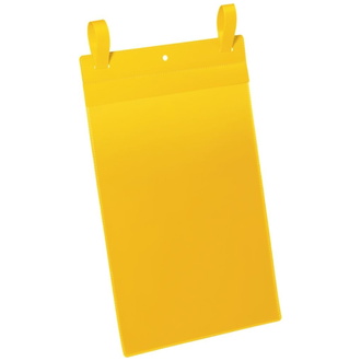 DURABLE Dokumententasche B210xH297 mm A4 hoch gelb mit Lasche VE 50 Stück