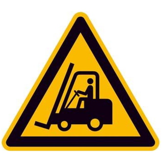 DURABLE Sicherheitskennzeichen Warnung vor Flurfördezeugen,selbstkl.430 mm Kantenlänge