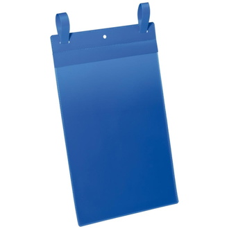 DURABLE Dokumententasche B210xH297 mm A4 hoch blau mit Lasche VE 50 Stück