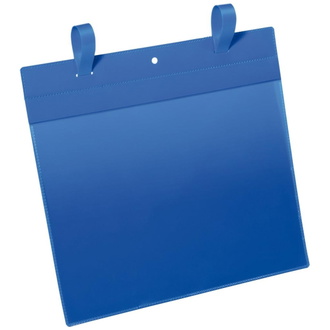 DURABLE Dokumententasche B210xH297 mm A4 quer blau mit Lasche VE 50 Stück