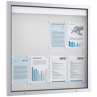 WSM Economy-Schaukasten 750x500 mm, 3x DIN A4