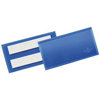DURABLE Etikettentasche B100xH38 mm blau, selbstklebend VE 50 Stück