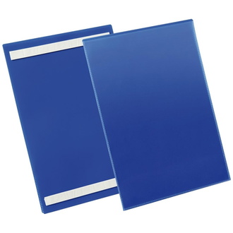 DURABLE Etikettentasche B210xH297 mm A4 hoch blau, selbstklebend VE 50 Stück