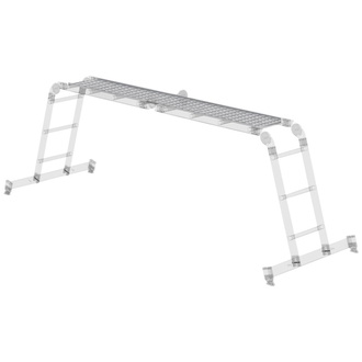 MUNK Alu-Riffelblechbelag mittig klappbar für Vielzweckleiter 2x3 + 2x4