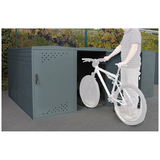 WSM Fahrradgarage Bike Box 1G850x2050x1350 mm, RAL7016