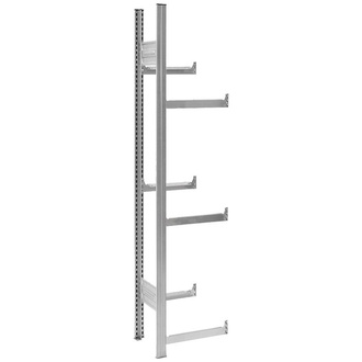 Hofe Grundregal m.6 Traversen für Getränkekisten 1750x335x510verz.