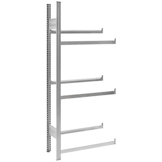 Hofe Grundregal m.6 Traversen für Getränkekisten 1750x335x760verz.