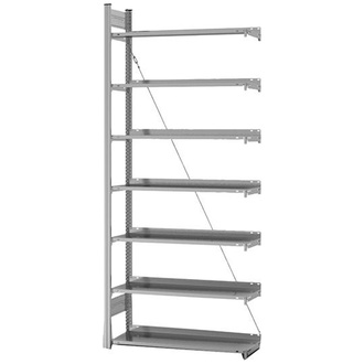 Hofe Anbauregal zerlegt HZA 23310 EX, 7 Böden 2350x300x1000mm verzinkt