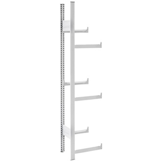 Hofe Anbauregal m.6 Traversen für Getränkekisten 1750x335x510RAL7035