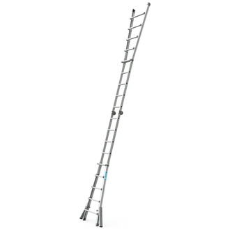 ZARGES V-Teleskop-Leiter Variomax 4x5 Spr.Länge max 5,3m Arbeitshöhe 6,05m