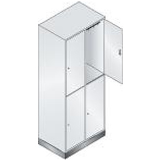 C+P Möbelsysteme Schließfachschrank 895x360x460 2Abt.