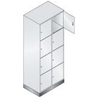 C+P Möbelsysteme Schließfachschrank 435x360x460 2Abt.