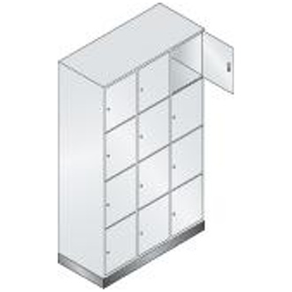 C+P Möbelsysteme Schließfachschrank 435x360x460 3Abt.