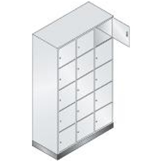 C+P Möbelsysteme Schließfachschrank 345x360x460 3Abt.