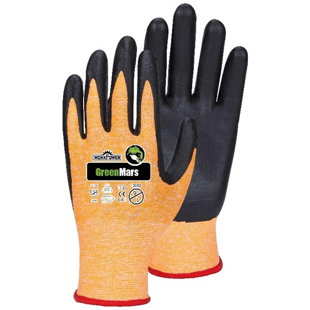 RualTex Arbeitshandschuh Green Mars