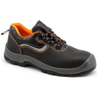 RualTex Sicherheitshalbschuh S3 Genua Gr. 38 schwarz/orange