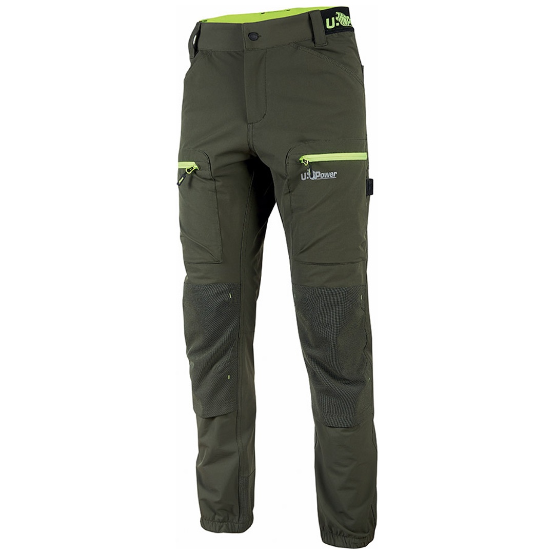 U-Power Stretch-Arbeitshose HORIZON FU267 Gr. XL dark green