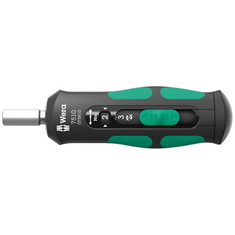 Wera 7510 Kraftform Safe-Torque Speed Drehmomentschraubendreher, 1-3 Nm, 1/4"