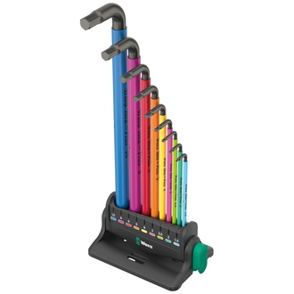 Wera 950/9 Hex-Plus Multicolour 3 Winkelschlüsselsatz, metrisch, BlackLaser