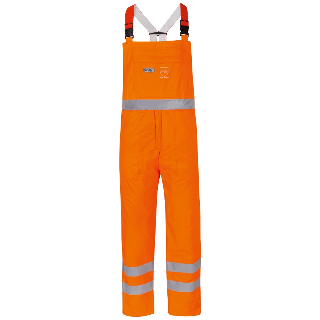 Feldtmann Warn- & Schnittschutz-Latzhose PLATANE 22782 Gr. 66 orange