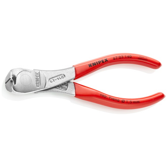 Knipex Kraft-Vornschneider mit Kunststoff überzogen, verchromt, 145 mm