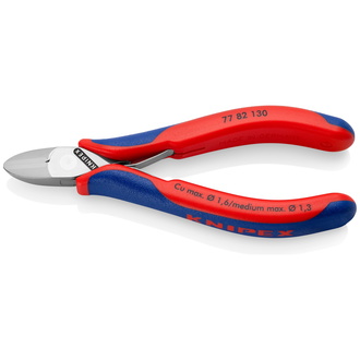 Knipex Elektronik-Seitenschneider mit Mehrkomponenten-Hüllen 130 mm