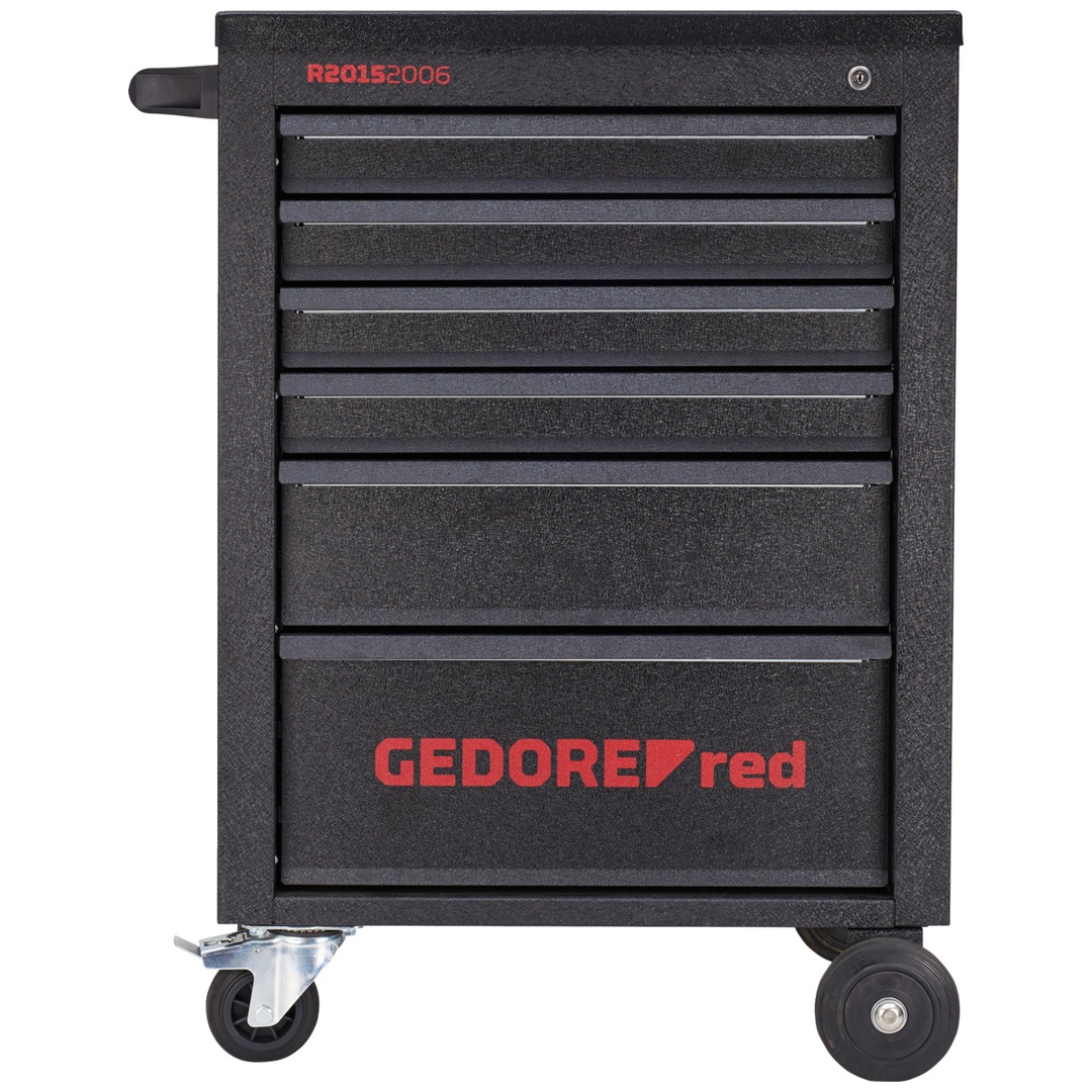 Gedore Werkstattwagen Black MECHANIC 6 Schubladen