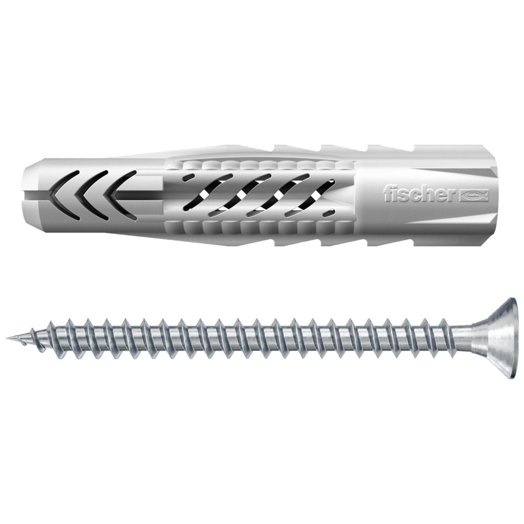 Fischer Universaldübel UX 6x50 S K (10) ohne Rand, mit Schraube