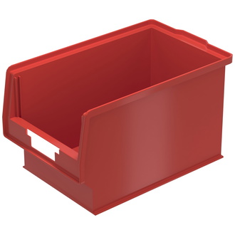 BITO Sichtlagerkasten PK Set inklusive Etikett / PK401 350x210x200 rot (10 Stk.)